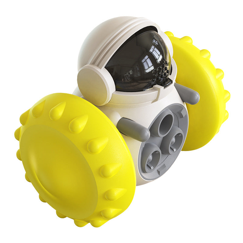Wobble Robot Treat Toy – Yellow