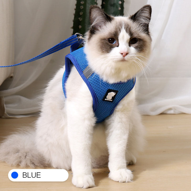 Escape-Proof Cat Harness – Blue