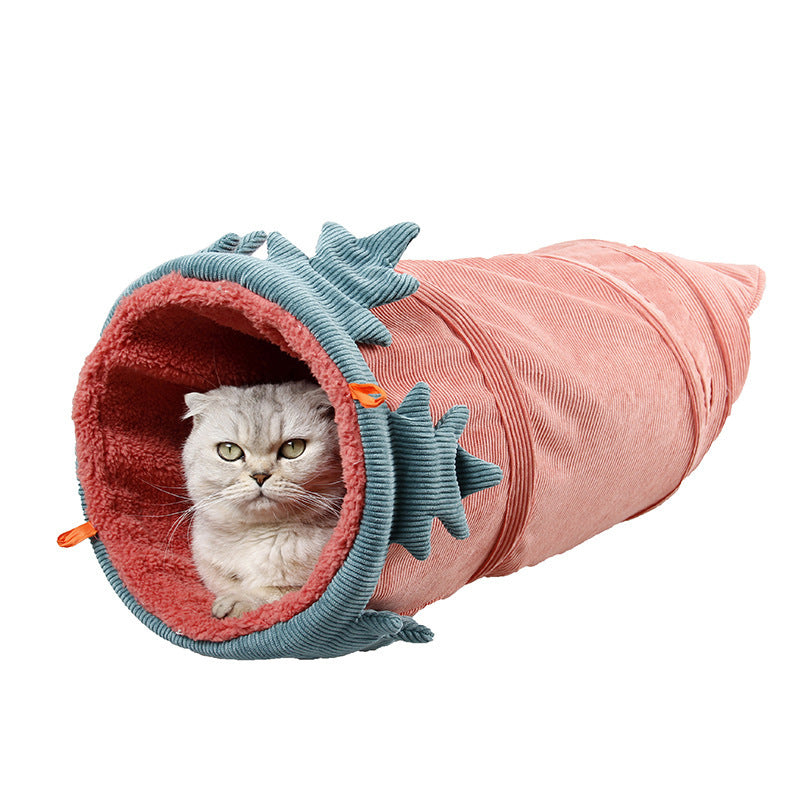 Veggie Pet Play Tunnel – Red carrot