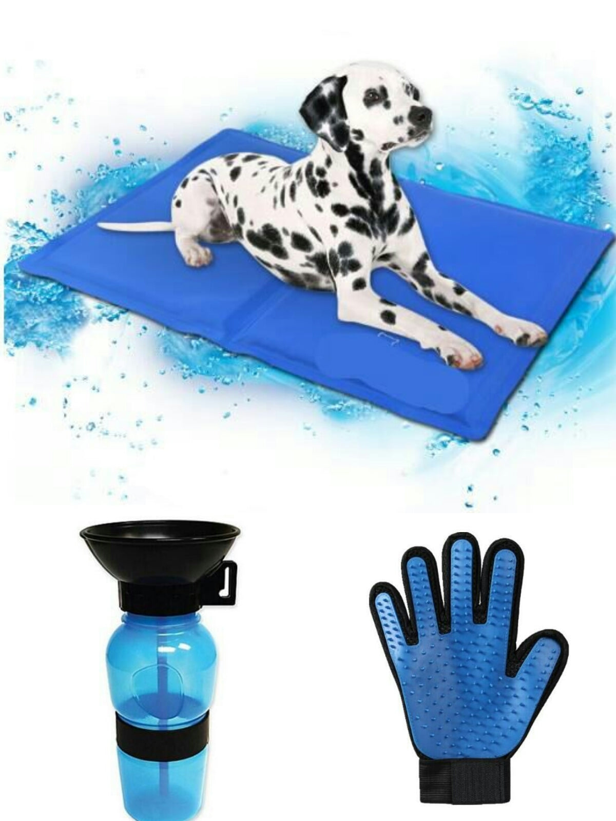 Bite-Proof Portable Pet Water Bottle – With mat