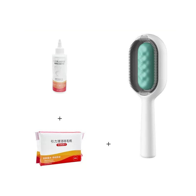 Dematting Brush with Cleansing Tank – Blue long hair