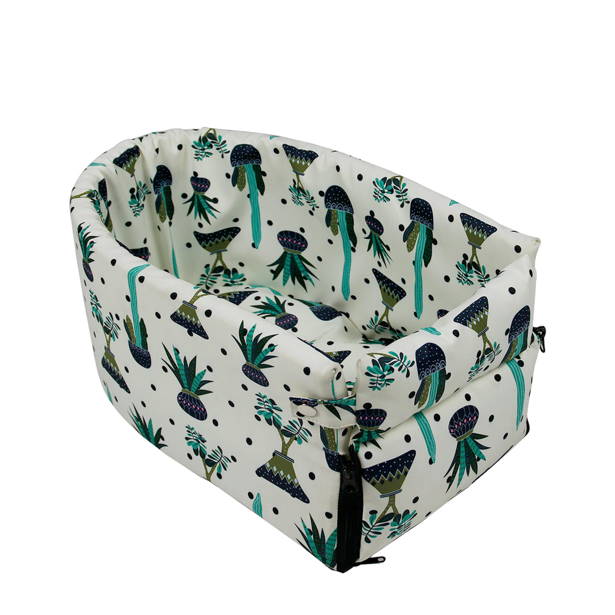 Zip-Off Car Pet Nest – Multicolor