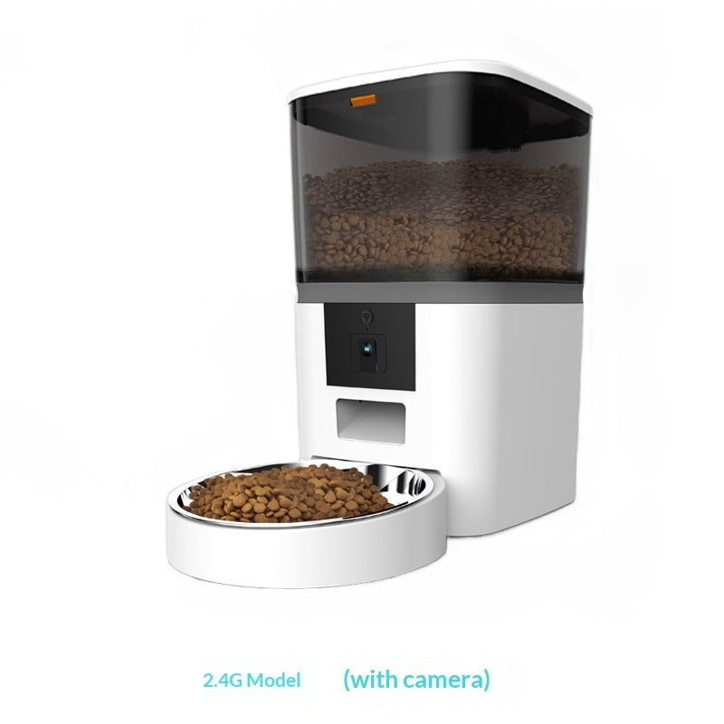 Smart Camera Pet Feeder – White