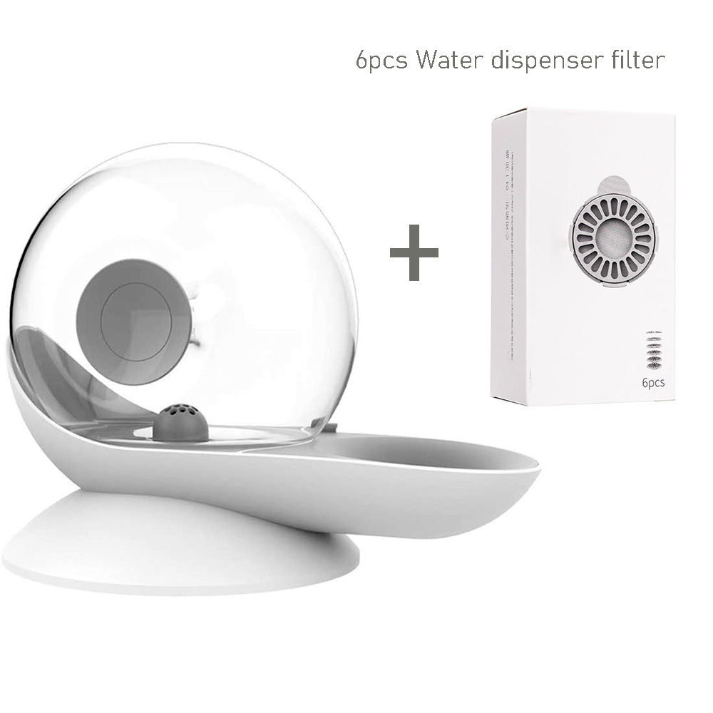 Snail Automatic Cat Water Fountain 2.8L – Gray with 6 filters