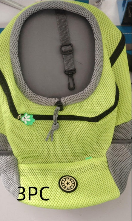 Pet Travel Backpack – Green 3pcs