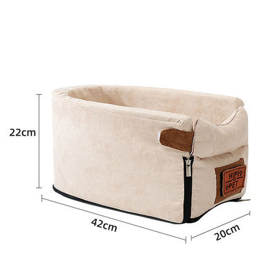Zip-Off Car Pet Nest – Beige