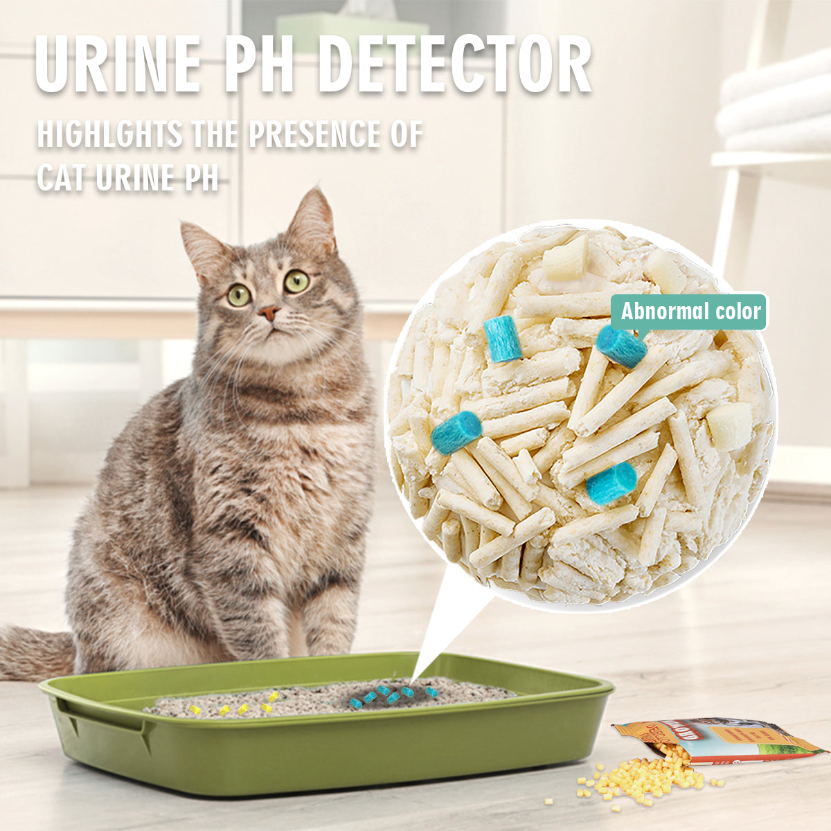 Health-Check Cat Litter – color-change granules