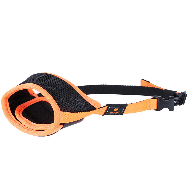 Soft Mesh Dog Muzzle – Orange
