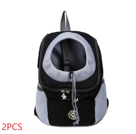 Pet Travel Backpack – Black 2pcs