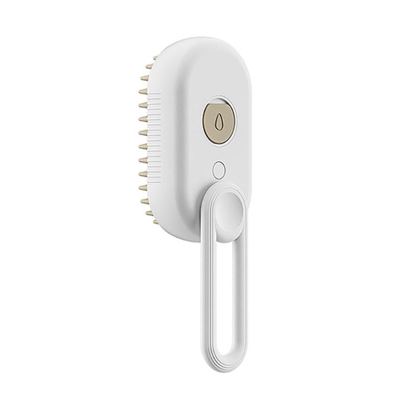 3-in-1 Steam Grooming Brush – Porcelain White