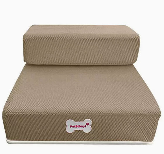Foam Pet Stairs – Mesh camel color