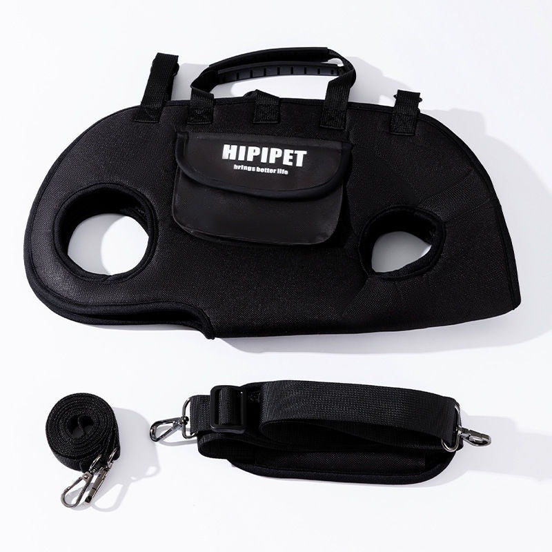 Horizontal Pet Carrier Bag – Black with shoulder strap