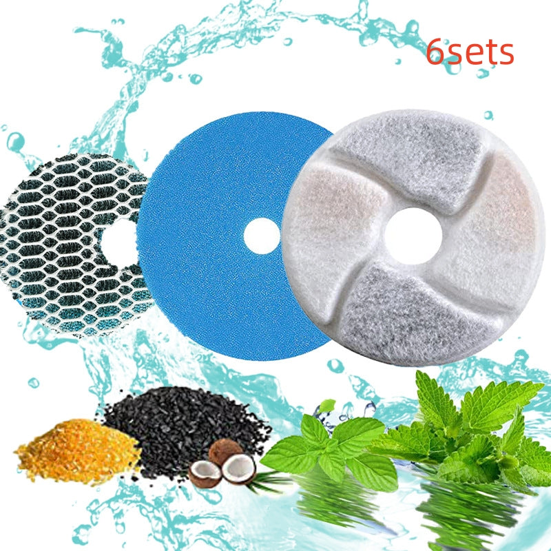 Stainless Steel Flower Fountain – with 6 filters