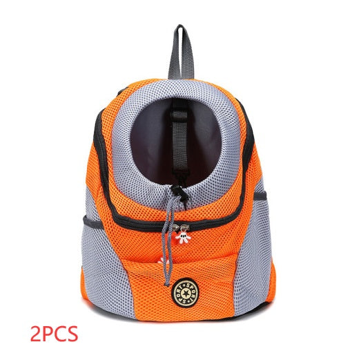 Pet Travel Backpack – Orange 2pcs