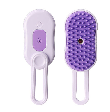 3-in-1 Steam Grooming Brush – Purple