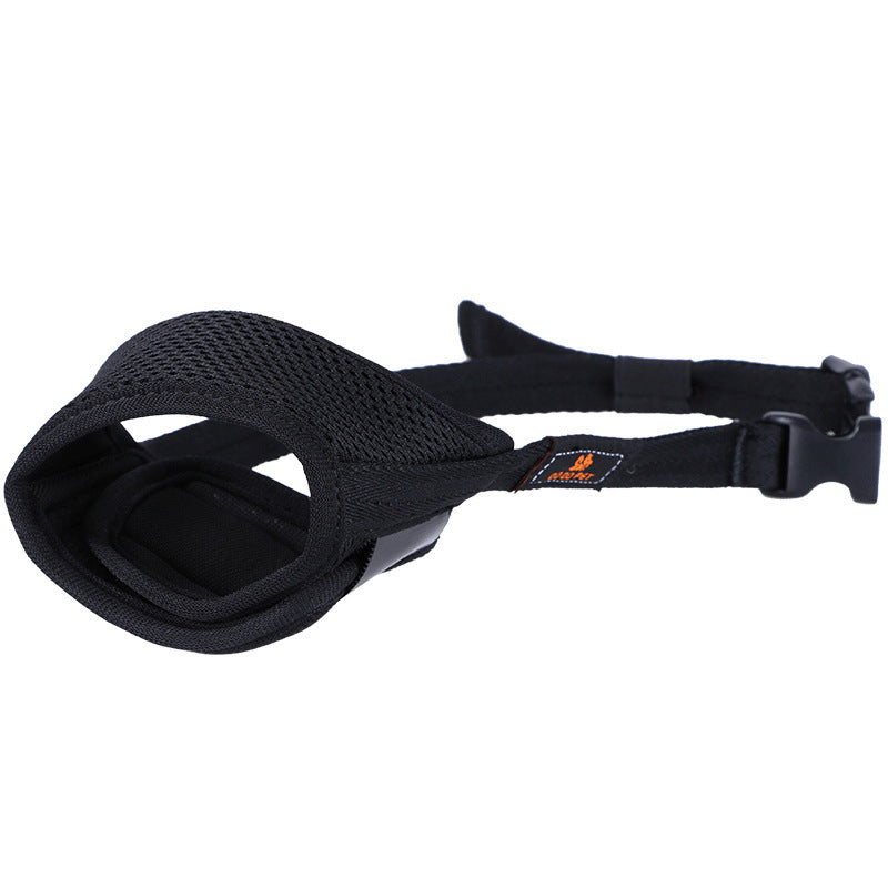 Soft Mesh Dog Muzzle – Black