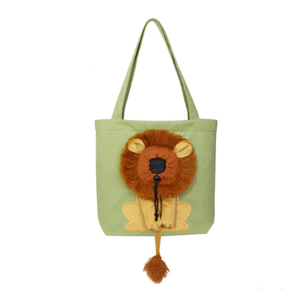 Lion Mane Pet Carrier – Light Green