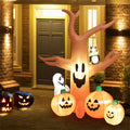 8 ft Inflatable Haunted Tree with Pumpkins & LED Lights