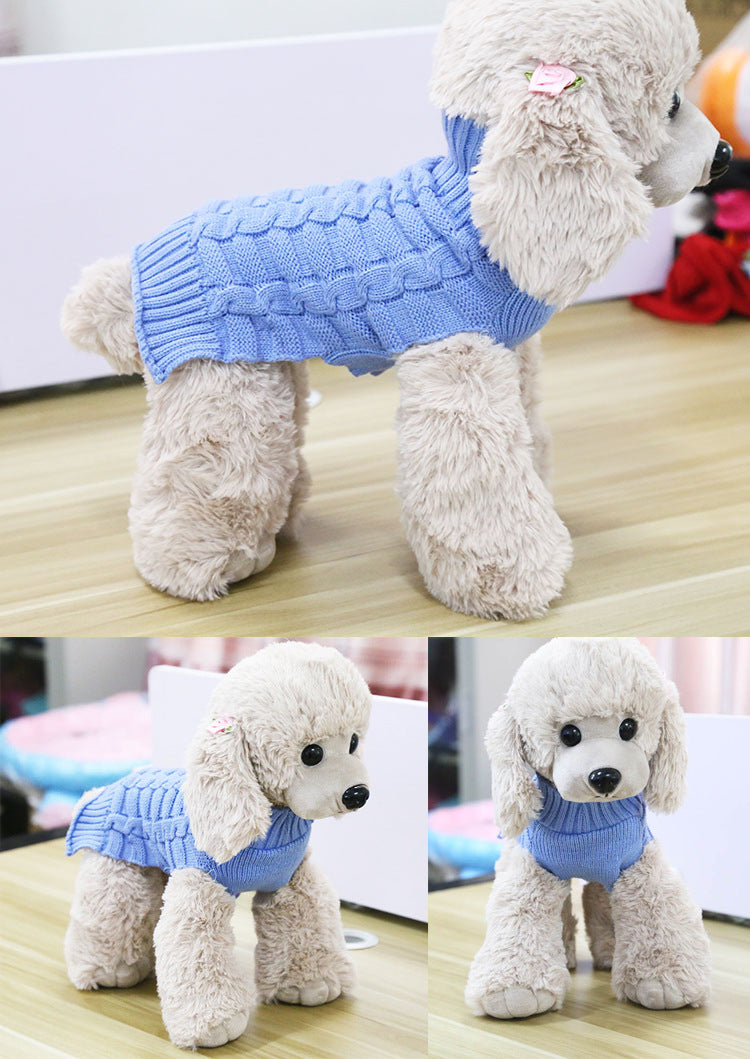 Cable Knit Pet Sweater – view 9