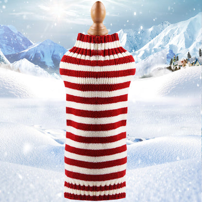 Cable Knit Pet Sweater – Thin red lines