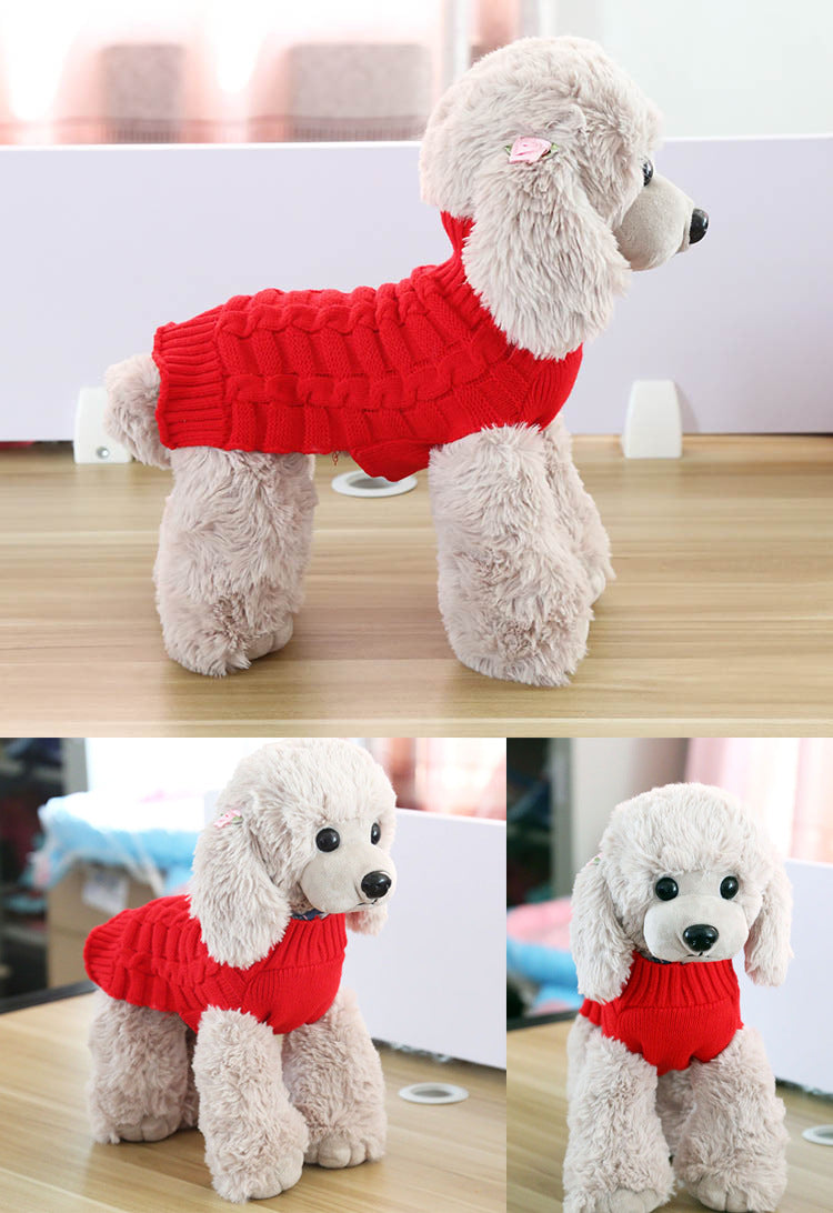Cable Knit Pet Sweater – view 5