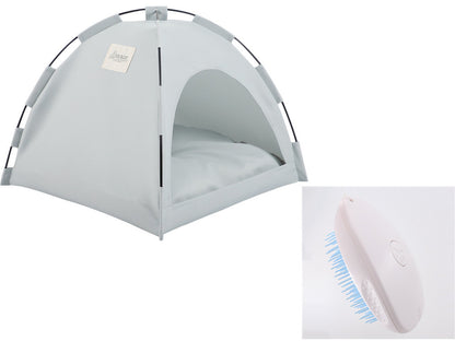Cooling Tent Pet Bed – Green grey set