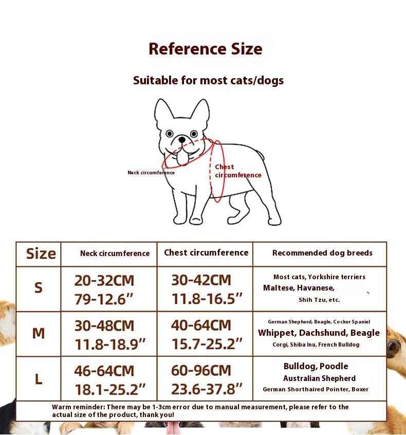 Halloween Spider Pet Costume – size guide S, M, L