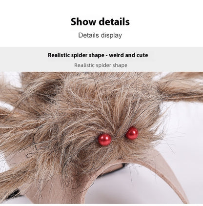 Halloween Spider Pet Costume – red eyes close-up
