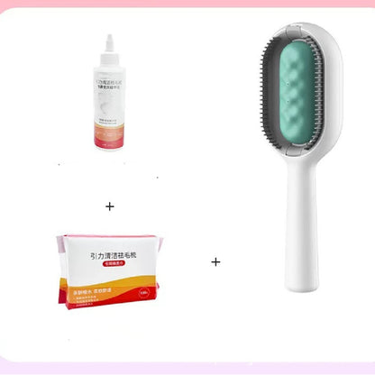 Dematting Brush with Cleansing Tank – Blue short hair