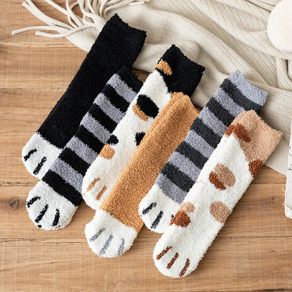 Cat Paw Fleece Socks by Beasock