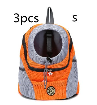 Pet Travel Backpack – Orange 3pcs