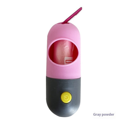 LED Poop Bag Dispenser – Pink Gray