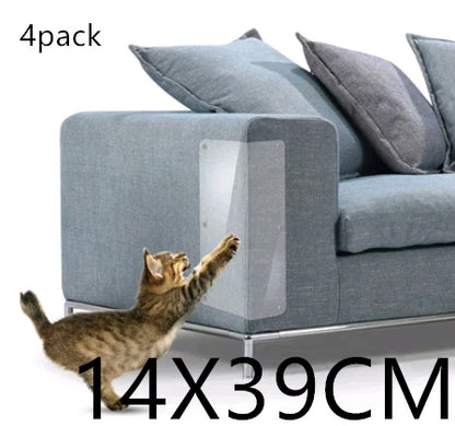 Clear Anti-Scratch Furniture Guards – 4pcs 14x39cm