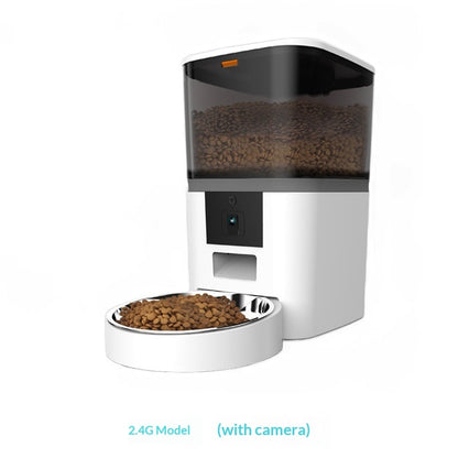Smart Camera Pet Feeder – White
