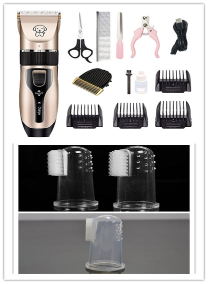 Low-Noise Pet Hair Clipper – Style D white 3pcs