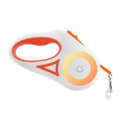 LED Retractable Dog Leash – Orange 3M