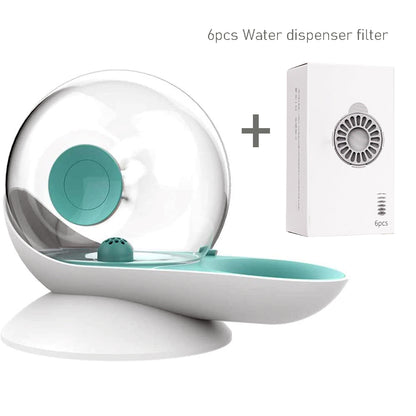 Snail Automatic Cat Water Fountain 2.8L – Green with 6 filters