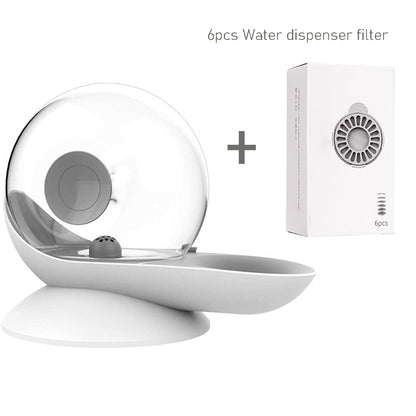 Snail Automatic Cat Water Fountain 2.8L – Gray with 6 filters
