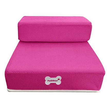 Foam Pet Stairs – Rose red