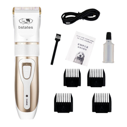 Low-Noise Pet Hair Clipper – White Standard Edition