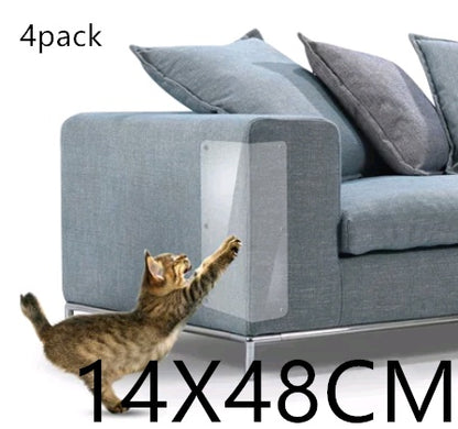 Clear Anti-Scratch Furniture Guards – 4pcs 14x48cm