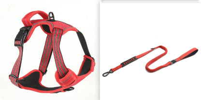 No-Pull Reflective Dog Harness – Red set 1