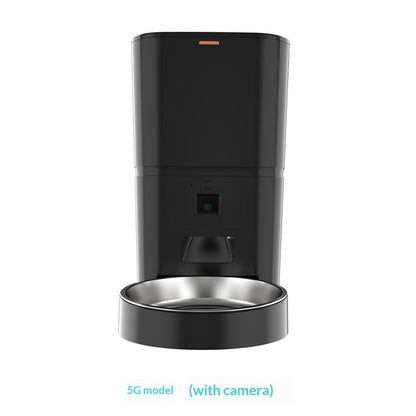 Smart Camera Pet Feeder – Black