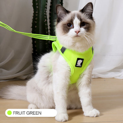 Escape-Proof Cat Harness – Fruit green