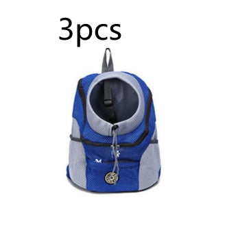 Pet Travel Backpack – Blue 3pcs