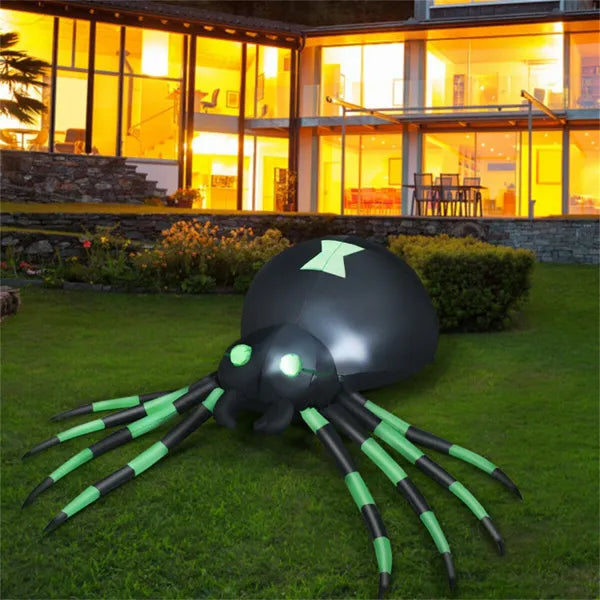 6 ft Inflatable Halloween Spider – on a lawn