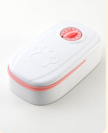 Timed Auto-Open Pet Feeder – Pink