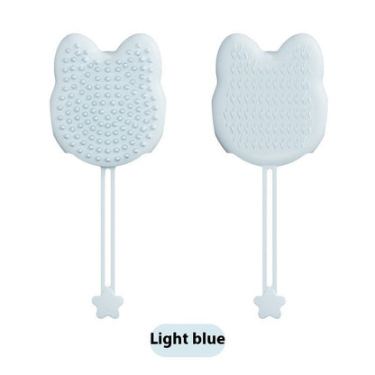Double-Sided Grooming Gloves – Blue Pet Glove Brush