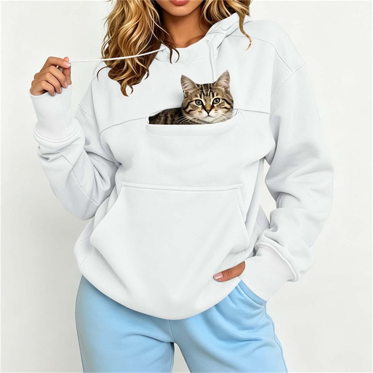 Cat Pocket Hoodie for Cat Lovers – view 10