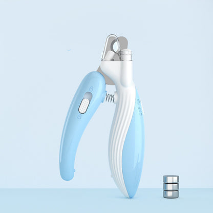 LED Pet Nail Clippers – Light Blue